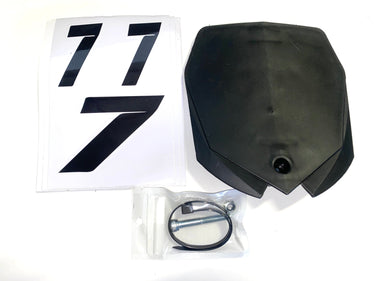 Number Plate- Black (Plastic) With Number Decals | P12-212